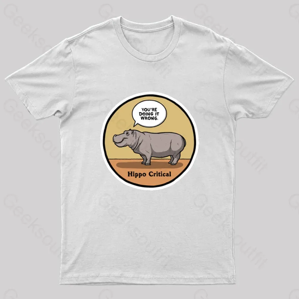 Hippo Critical Geek T-Shirt - Image 8