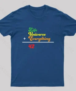 Alternative view of Hitchhiker Math Geek T-Shirt