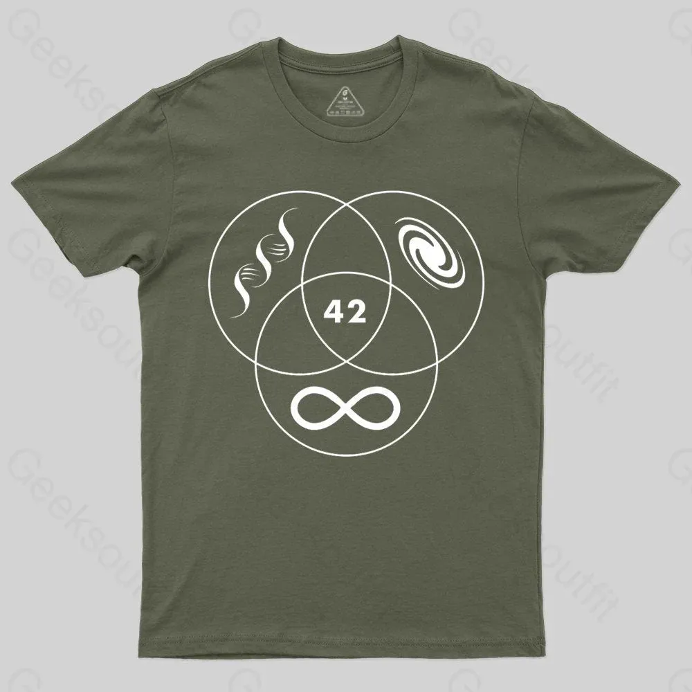 Hitchhikers Guide To The Galaxy 42 T-shirt - Image 4