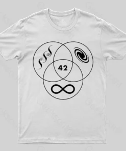 Alternative view of Hitchhikers Guide To The Galaxy 42 T-shirt