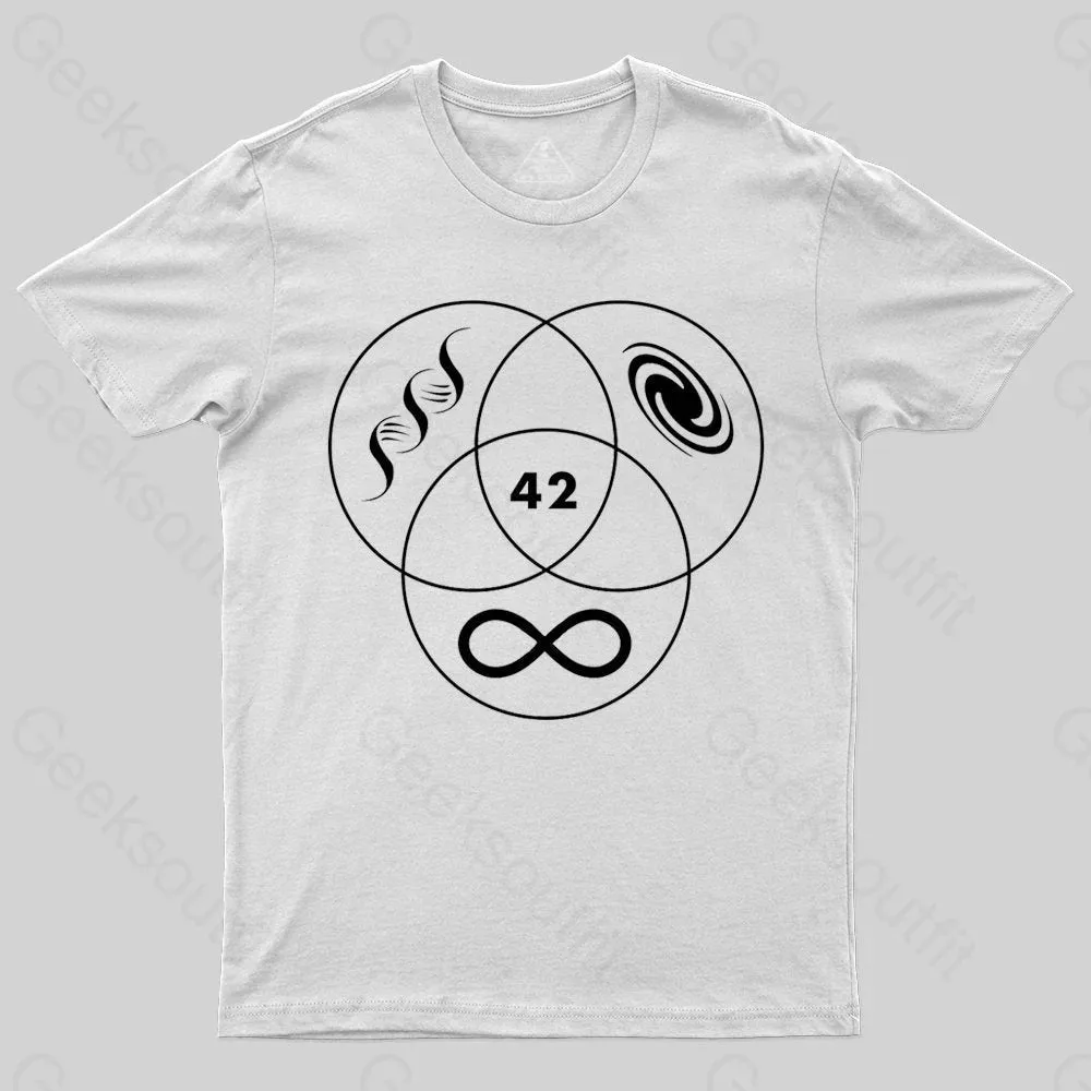 Hitchhikers Guide To The Galaxy 42 T-shirt - Image 2