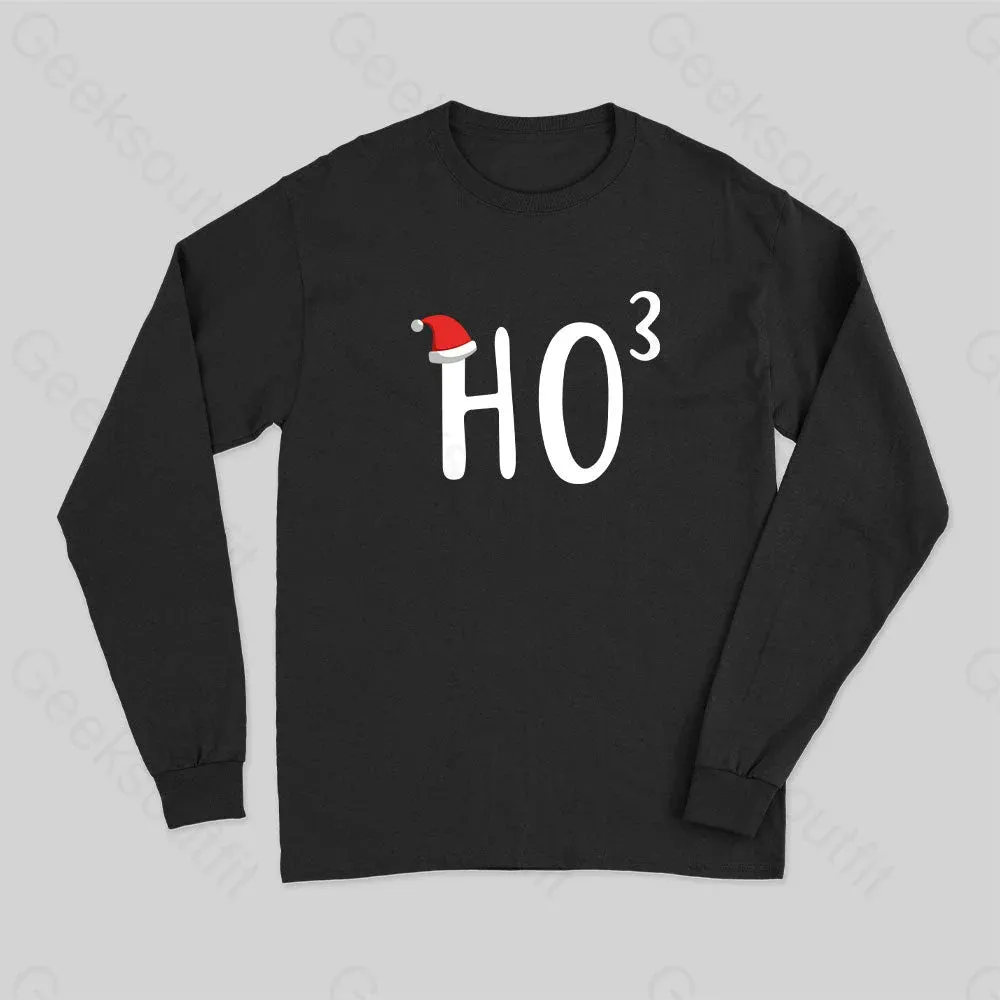 HO to the third power Christmas Long Sleeve T-Shirt - Image 2