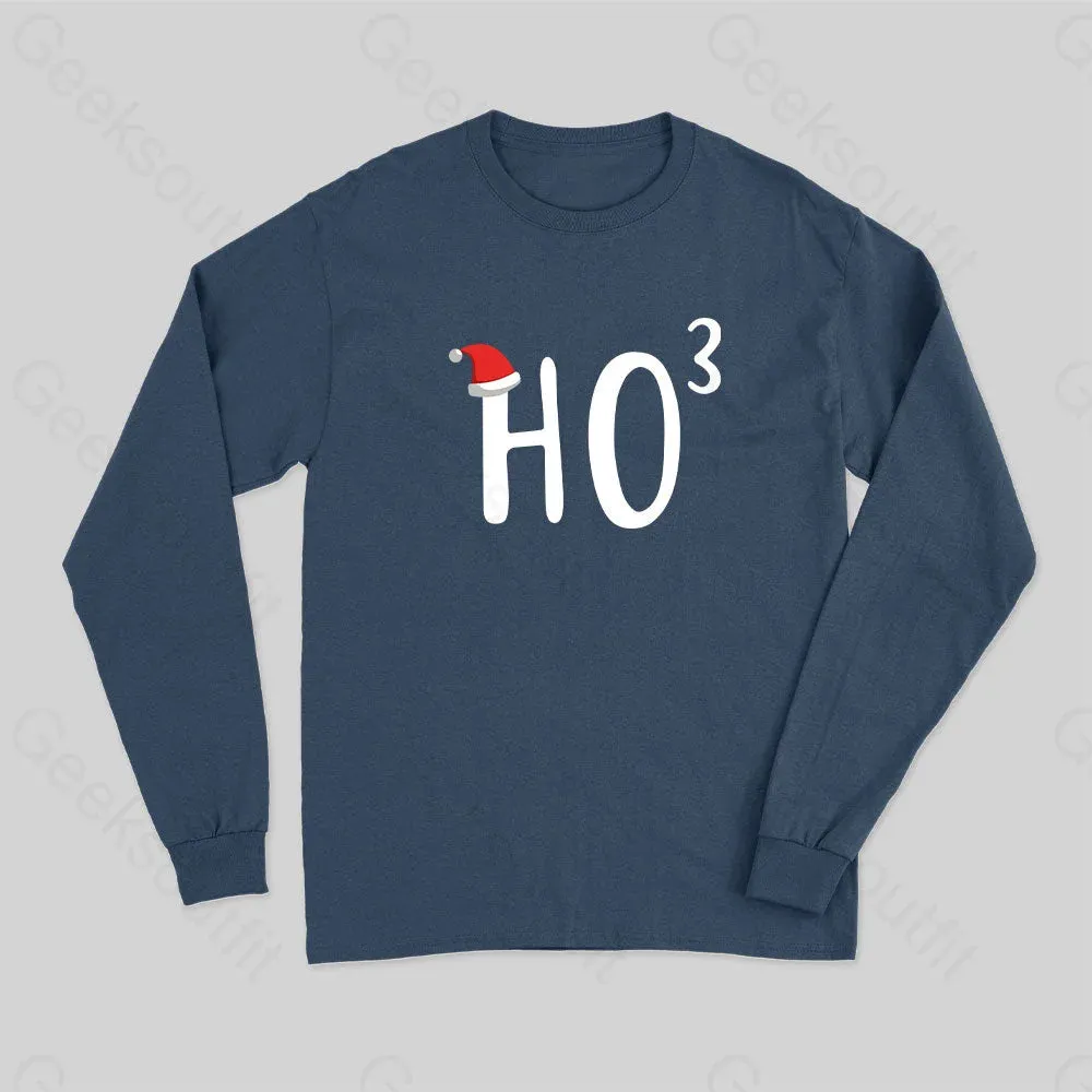 HO to the third power Christmas Long Sleeve T-Shirt - Image 3