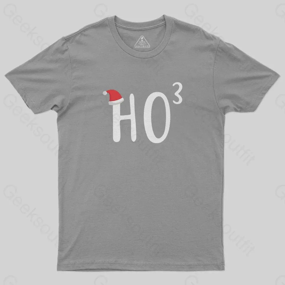 HO to the third power Christmas T-Shirt - Image 5