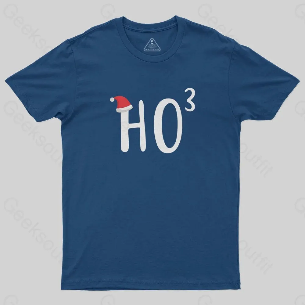 HO to the third power Christmas T-Shirt - Image 4
