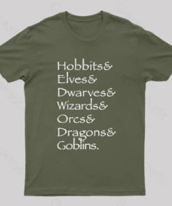 Hobbit Lineup Geek T-Shirt