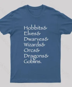 Alternative view of Hobbit Lineup Geek T-Shirt
