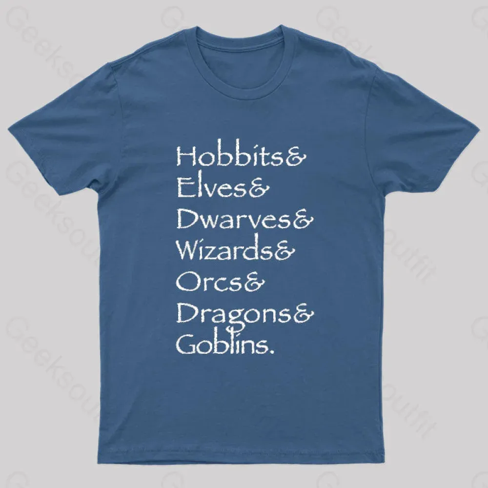 Hobbit Lineup Geek T-Shirt - Image 2