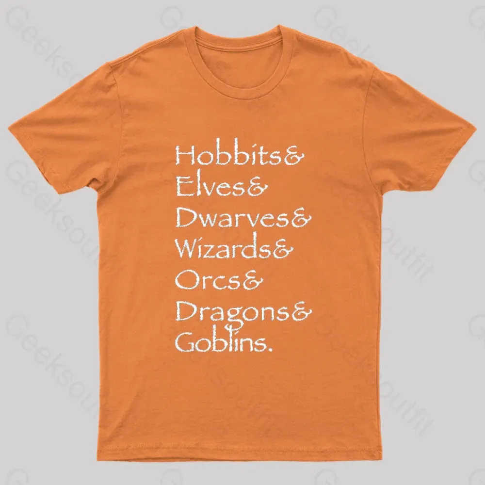 Hobbit Lineup Geek T-Shirt - Image 9