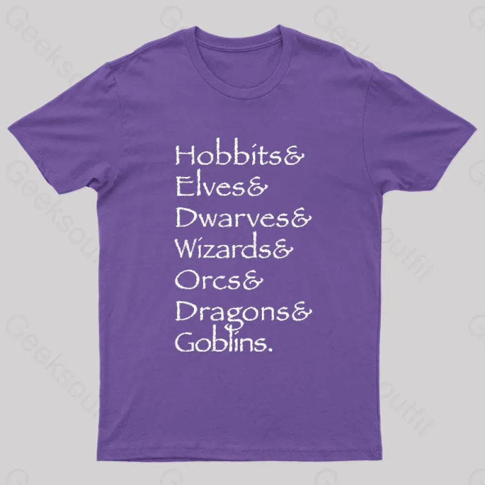 Hobbit Lineup Geek T-Shirt - Image 11