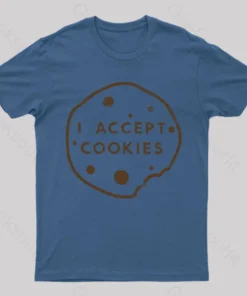 Alternative view of I Accept Cookies Nerd T-Shirt