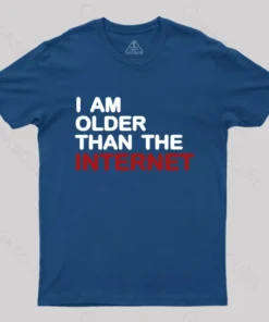 Alternative view of I Am Older Than The Internet Geek T-Shirt