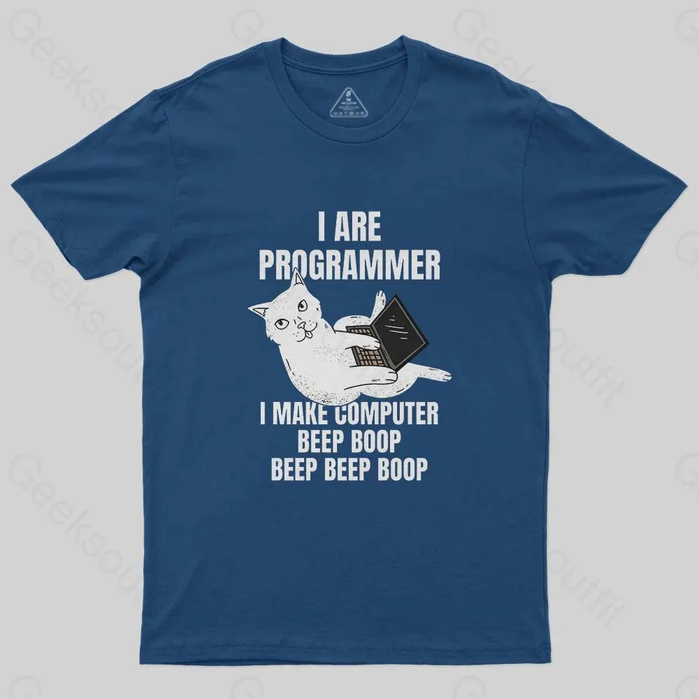 I Are Programmer Computer Cat T-Shirt - Image 2