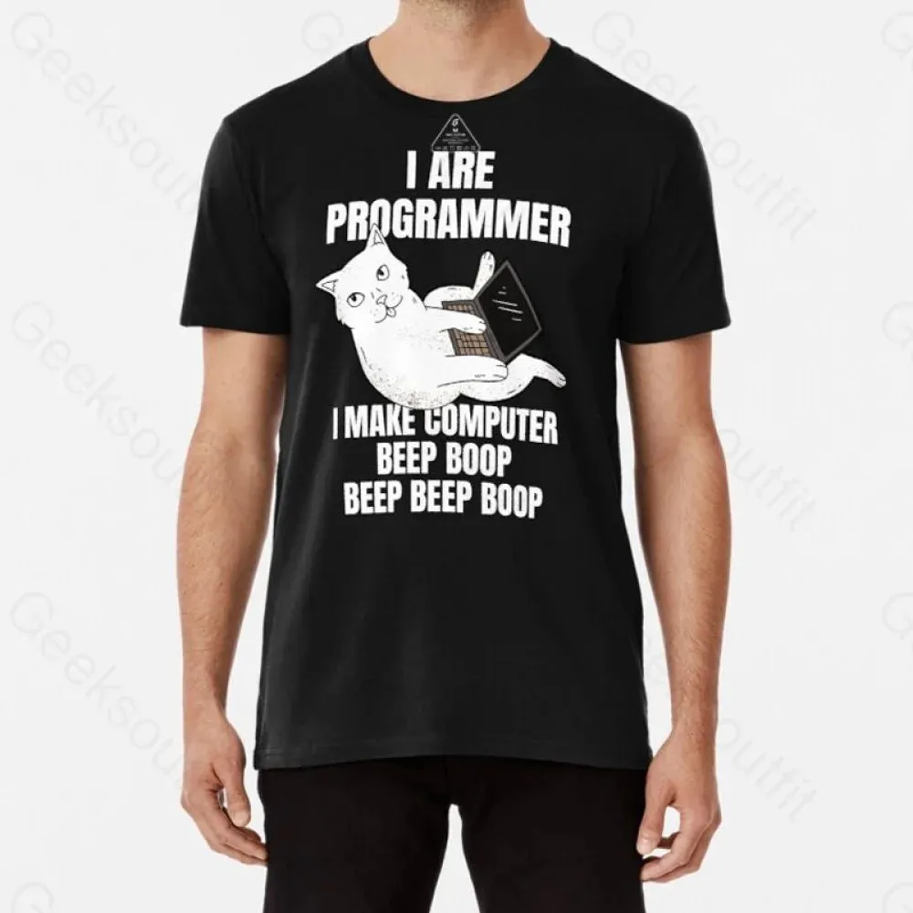 I Are Programmer Computer Cat T-Shirt - Image 7