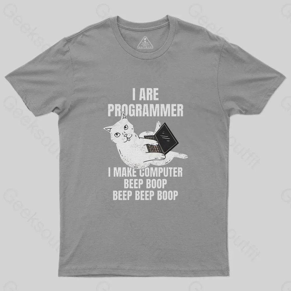 I Are Programmer Computer Cat T-Shirt - Image 4