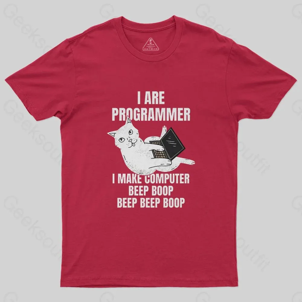 I Are Programmer Computer Cat T-Shirt - Image 6