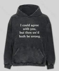 I Could Agree With You Washed Hoodie