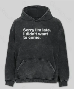 I Didn't Want to Come Washed Hoodie