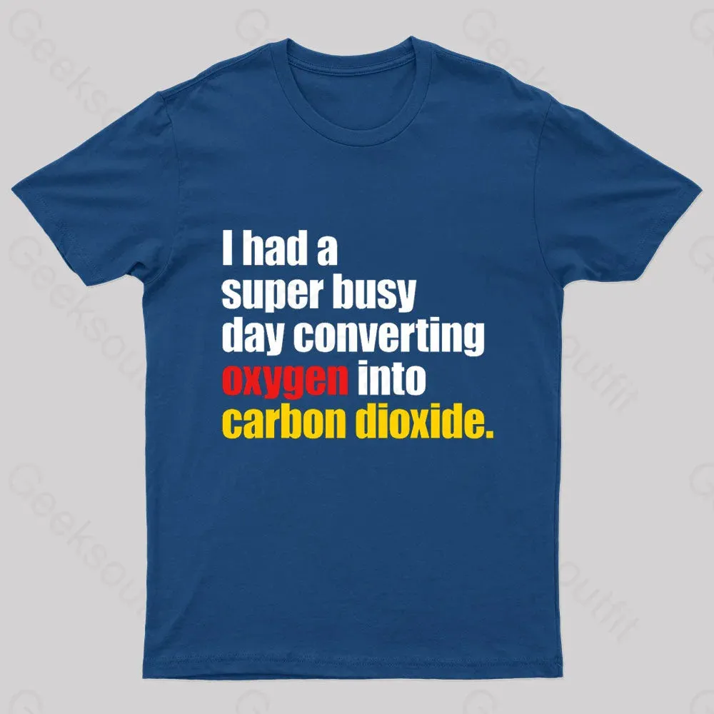 I Had A Super Busy Day Geek T-Shirt - Image 3