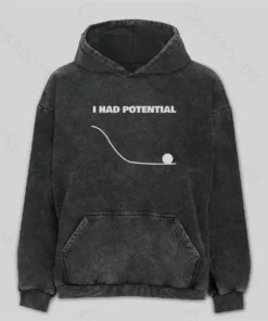 I Had Potential Washed Hoodie