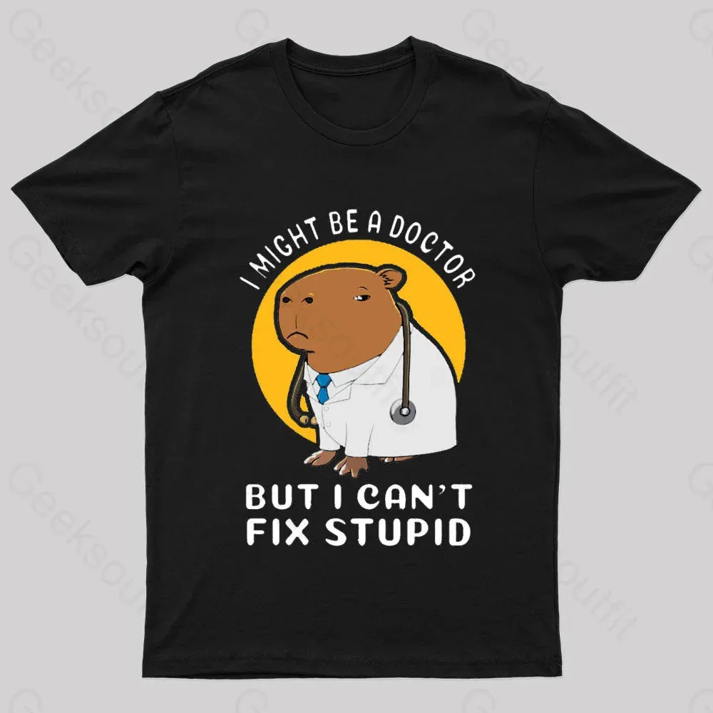 I Might Be A Doctor Geek T-Shirt - Image 3