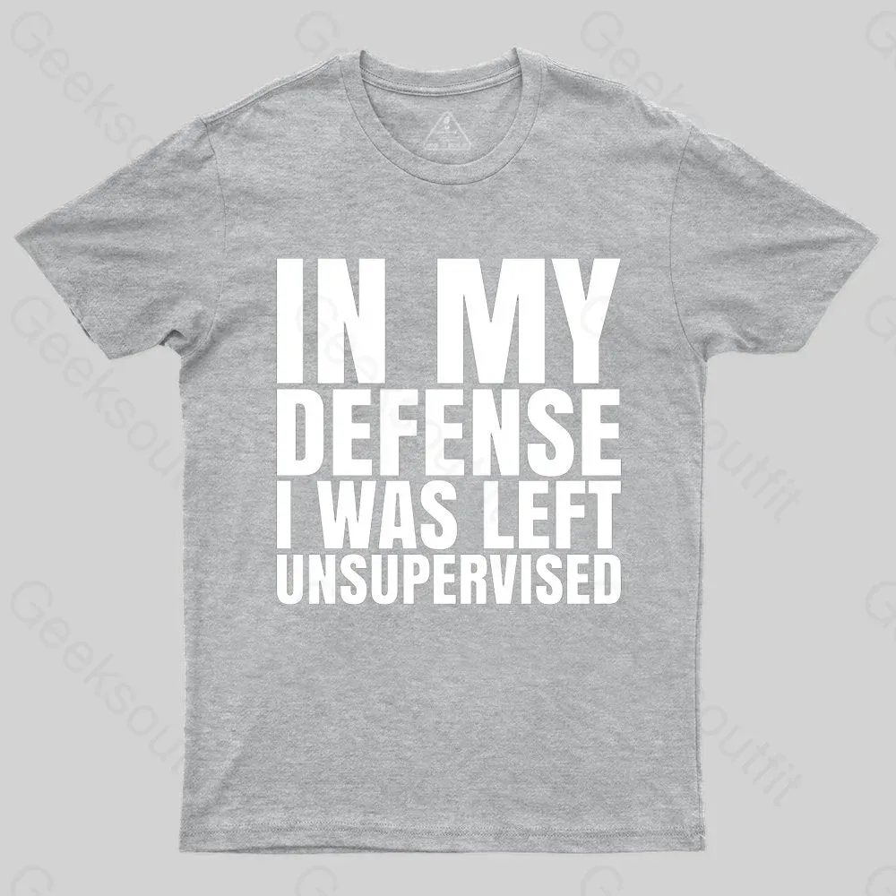 I Was Left Unsupervised T-shirt - Image 4
