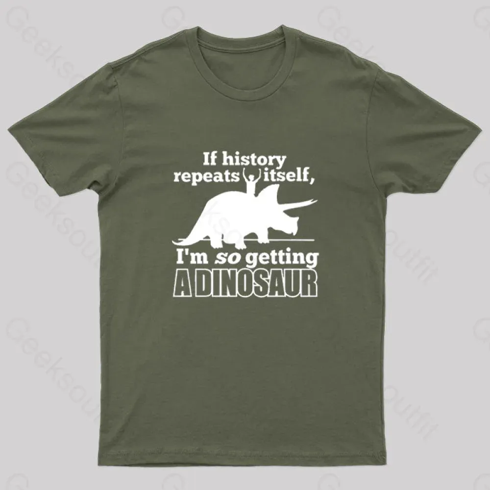 If History Repeats Itself Nerd T-Shirt - Image 2