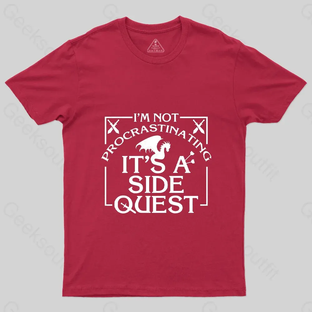 I'm Not Procrastinating, It's A Side Quest T-Shirt - Image 6