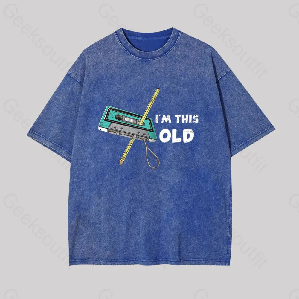 Im This Old Geek Washed T-shirt - Image 2