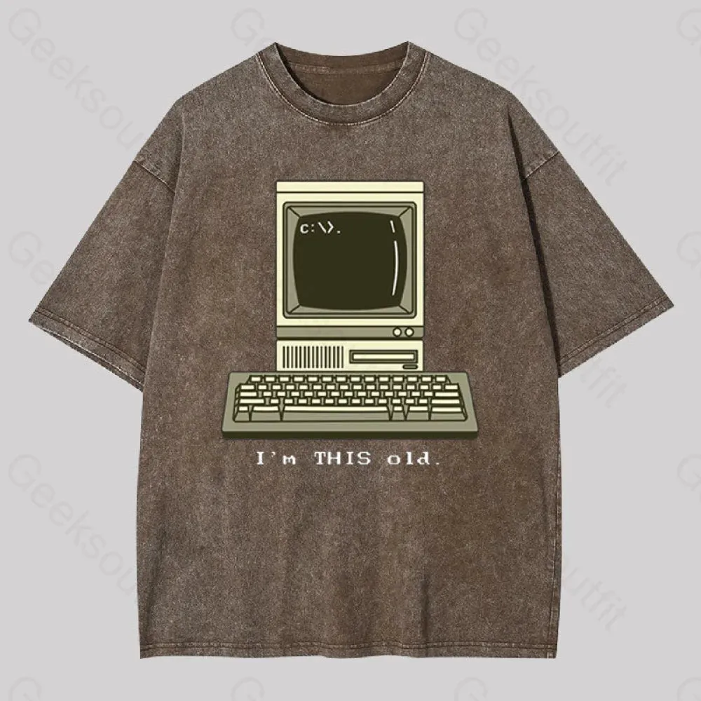 I'm This Old Geek Washed T-shirt - Image 3
