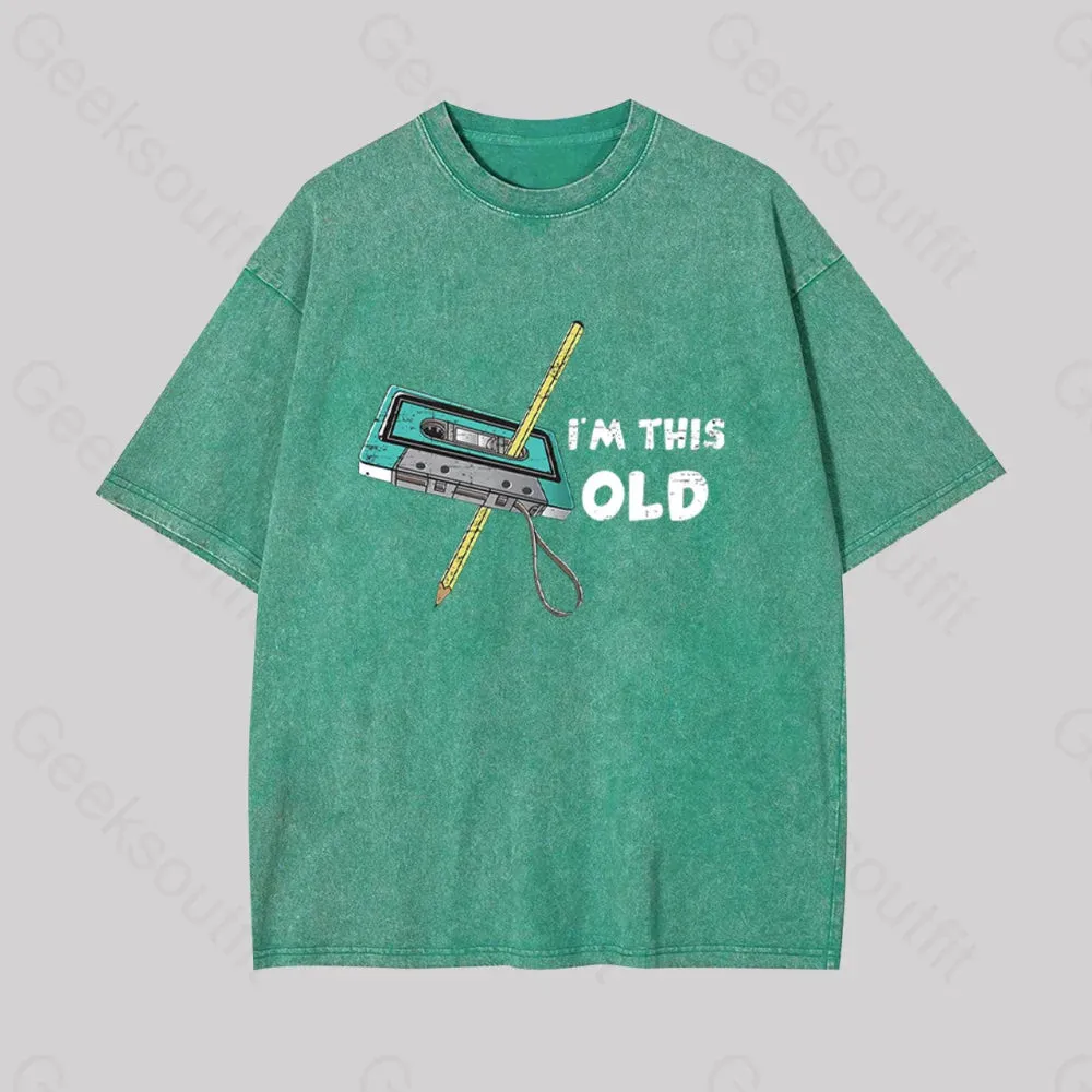 Im This Old Geek Washed T-shirt - Image 8