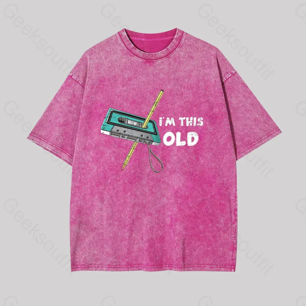Im This Old Geek Washed T-shirt - Image 3
