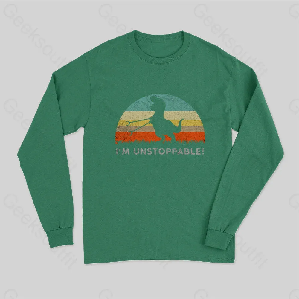 I'm Unstoppable T-Rex Long Sleeve T-Shirt - Image 3