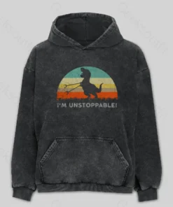 I'm Unstoppable T-Rex Washed Hoodie