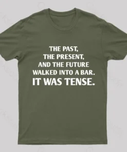 Alternative view of It Was Tense Nerd T-Shirt