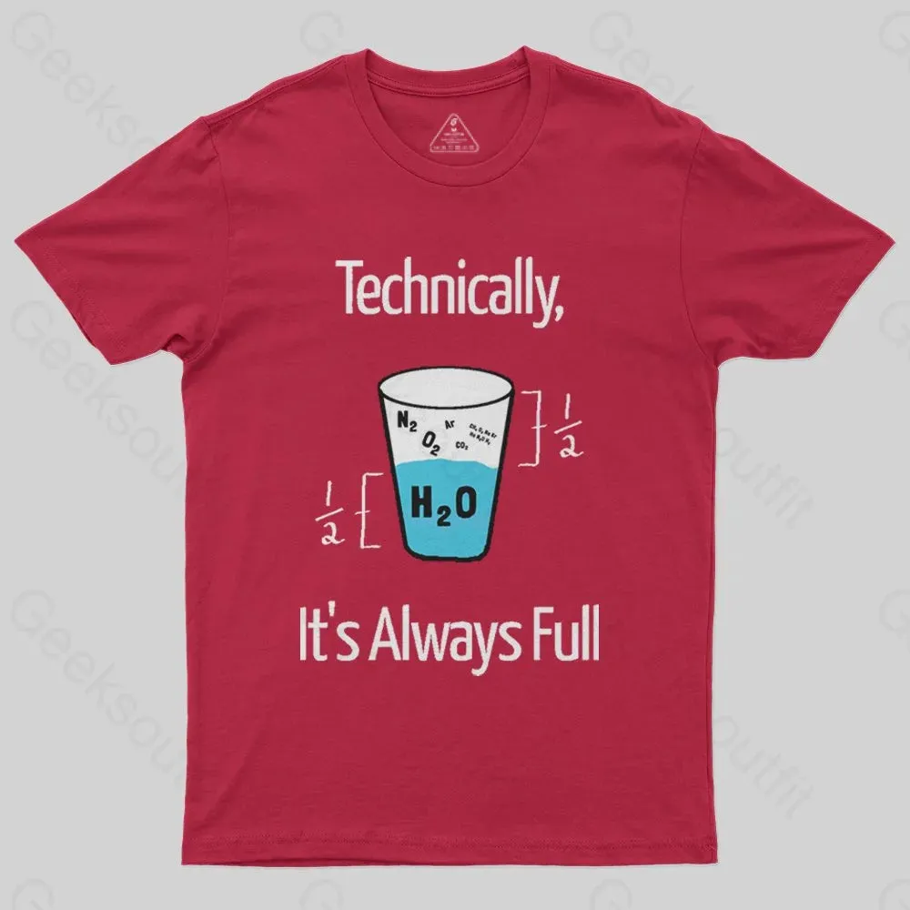 It's Always Full Science Nerd T-Shirt - Image 5