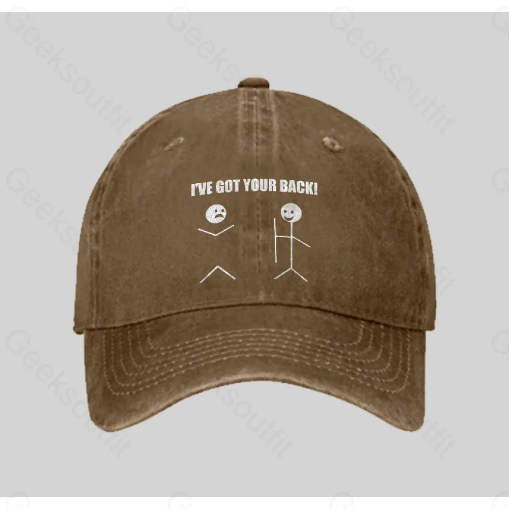 I've Got Your Back Washed Vintage Baseball Cap - Image 5