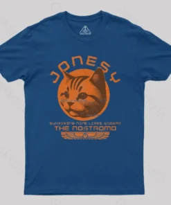 Alternative view of Jonesy Surviving Nine Lives Aboard The Nostromo Geek T-Shirt