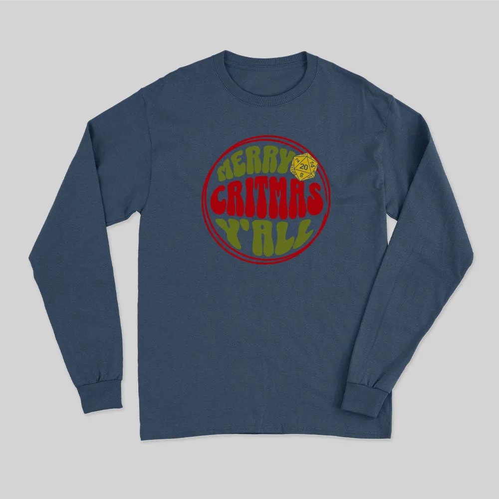 Merry Critmas Y'all Long Sleeve T-Shirt - Image 3