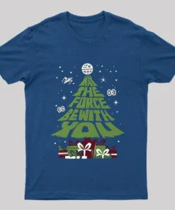 Force Be With You Christmas Tree T-Shirt