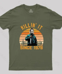 Killin' It Since 1978 Michael Myers Vintage Halloween Geek T-Shirt