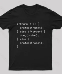 Alternative view of Laws of Robotics Nerd T-Shirt