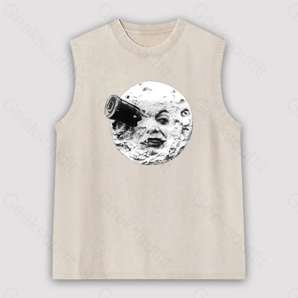 Le Voyage Dans La Lune Unisex Washed Tank - Image 5