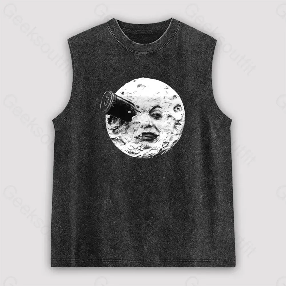 Le Voyage Dans La Lune Unisex Washed Tank