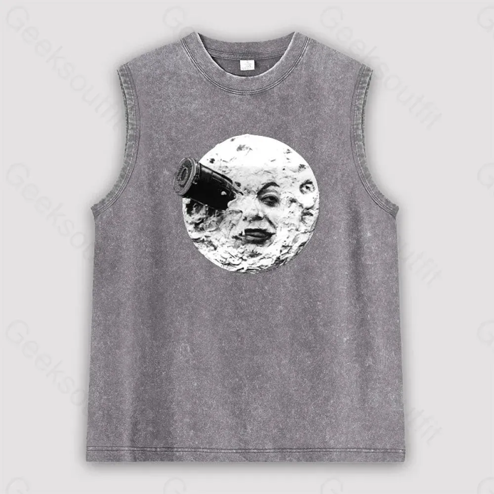 Le Voyage Dans La Lune Unisex Washed Tank - Image 2