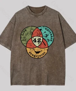 Life, the Universe & Everything Washed T-shirt