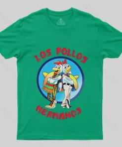 Alternative view of Los Pollos Hermanos Nerd T-Shirt