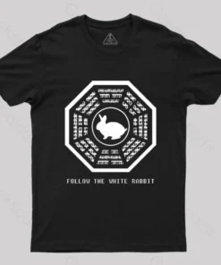 Alternative view of Lost and Follow the White Rabbit-Follow the White Rabbit T-shirt