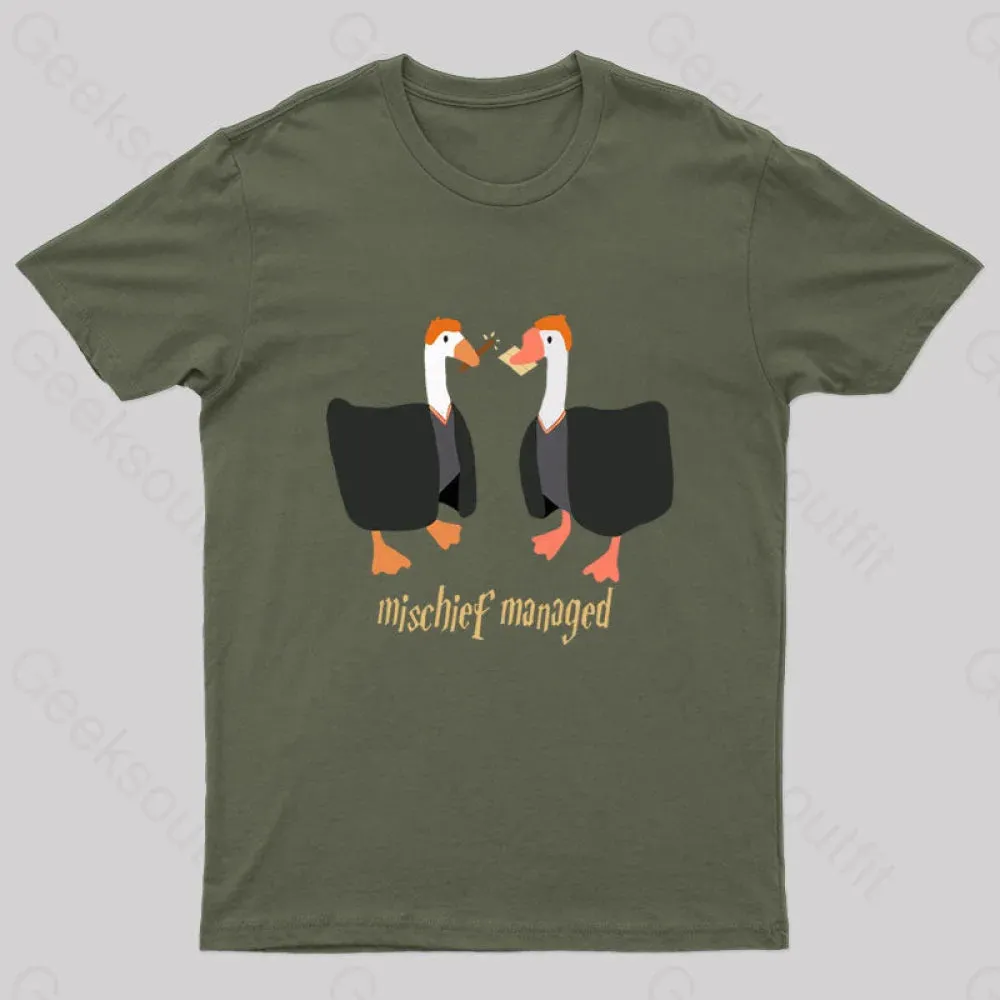 Magical Geese Nerd T-Shirt - Image 2