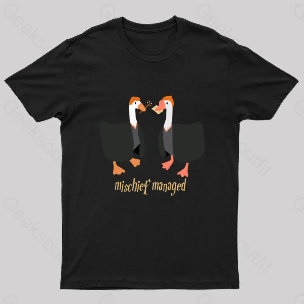 Magical Geese Nerd T-Shirt - Image 3